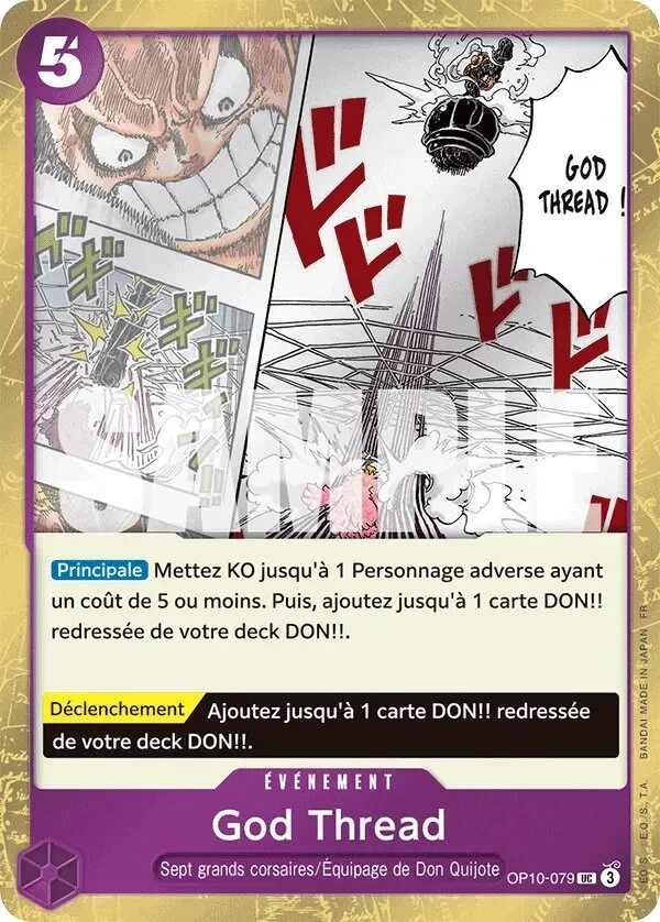 Carte One Piece française God Thread OP10-079 UC