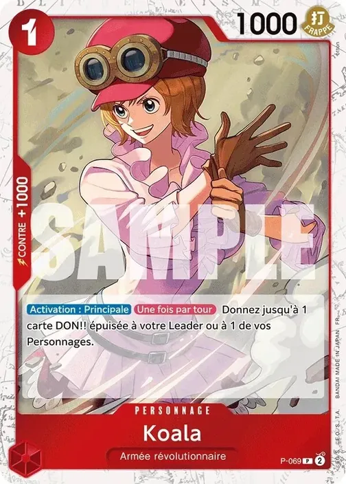 Carte One Piece française P-069 Koala (version 2)