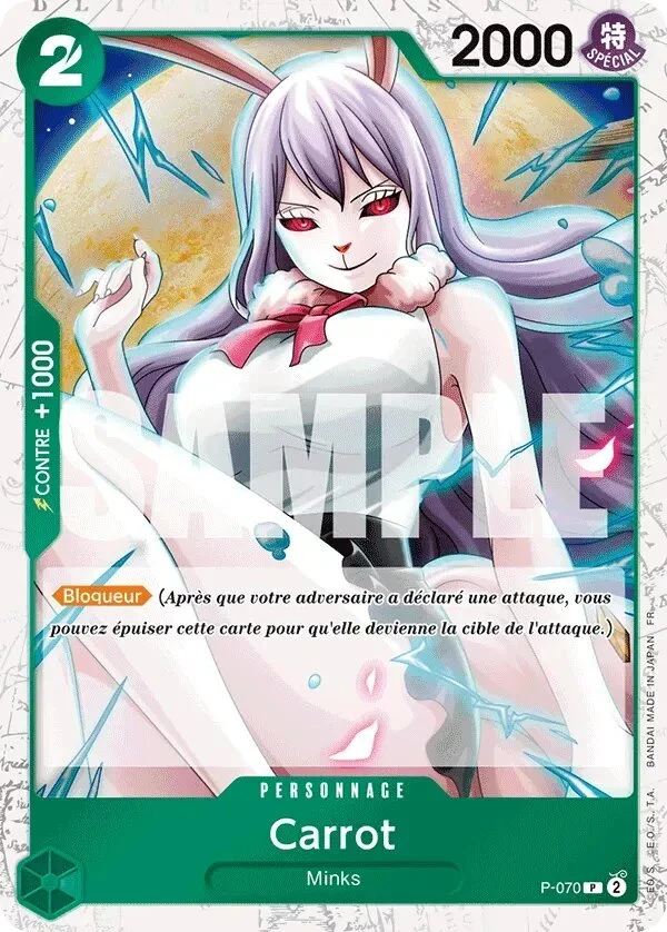 Carte One Piece française Carrot P-070 P