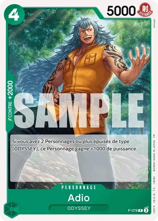 Carte One Piece française P-078 Adio