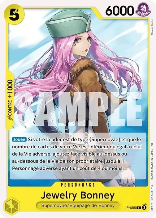 Carte One Piece française P-085 Jewelry Bonney