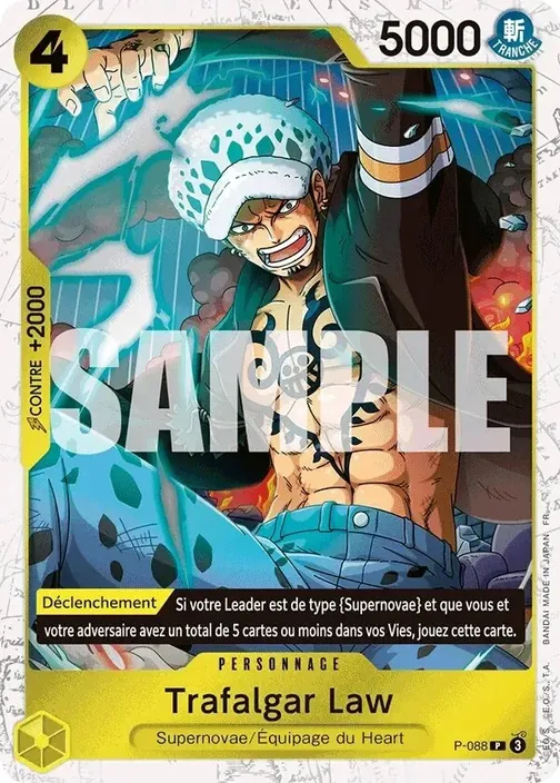 Carte One Piece française P-088 Trafalgar Law (version 2)