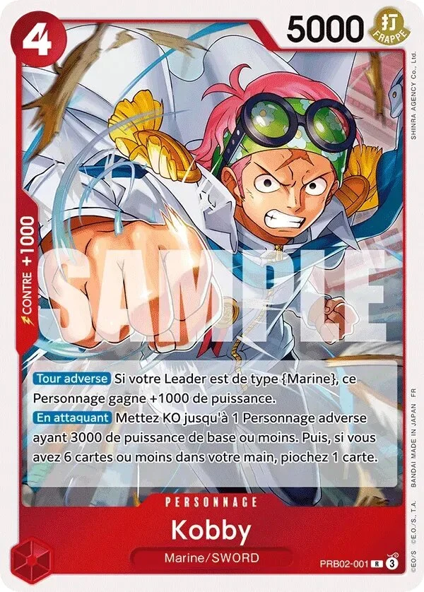 Carte One Piece française Kobby PRB02-001 R