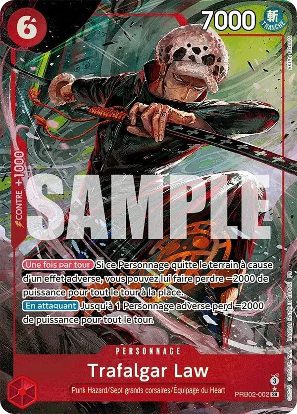 Carte One Piece française Trafalgar Law PRB02-002 SR
