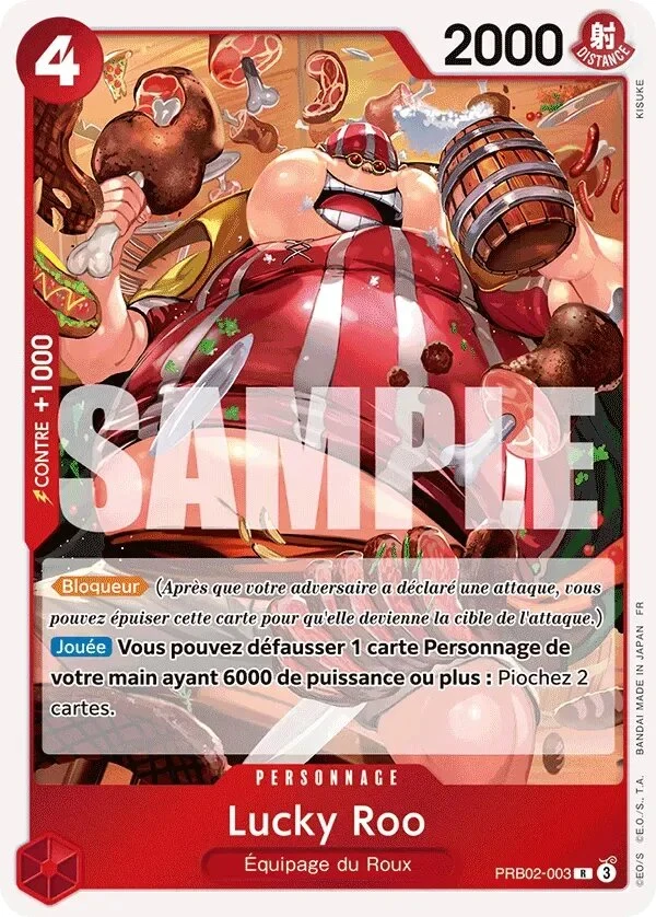 Carte One Piece française Lucky Roo PRB02-003 R