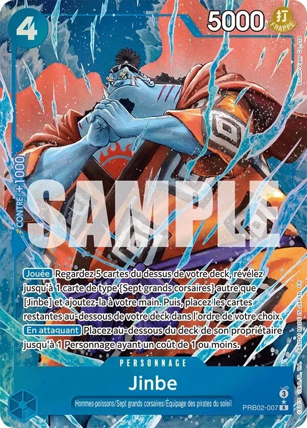 Carte One Piece française Jinbe PRB02-007 R