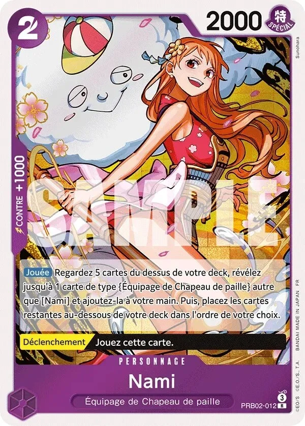 Carte One Piece française Nami PRB02-012 R