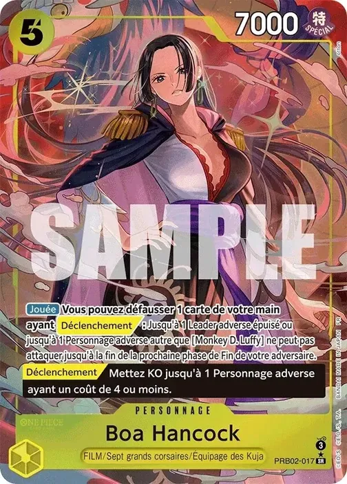 Carte One Piece française PRB02-017 Boa Hancock (version 2)