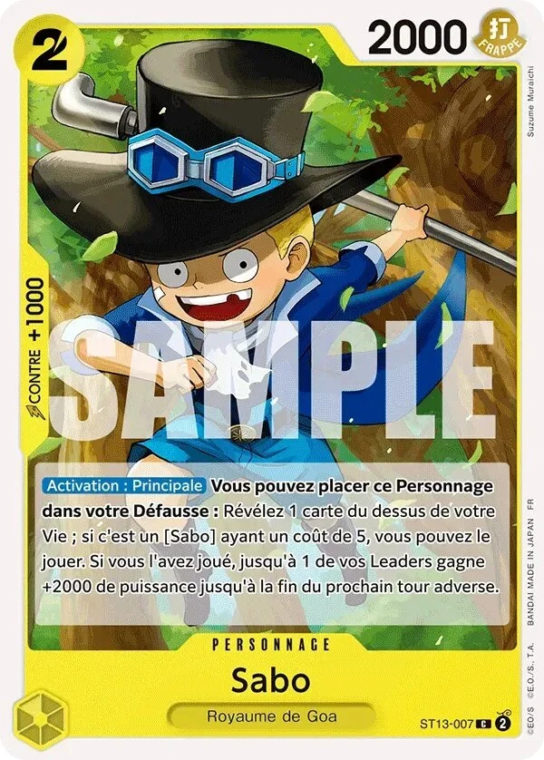 Carte One Piece française Sabo ST13-007 C
