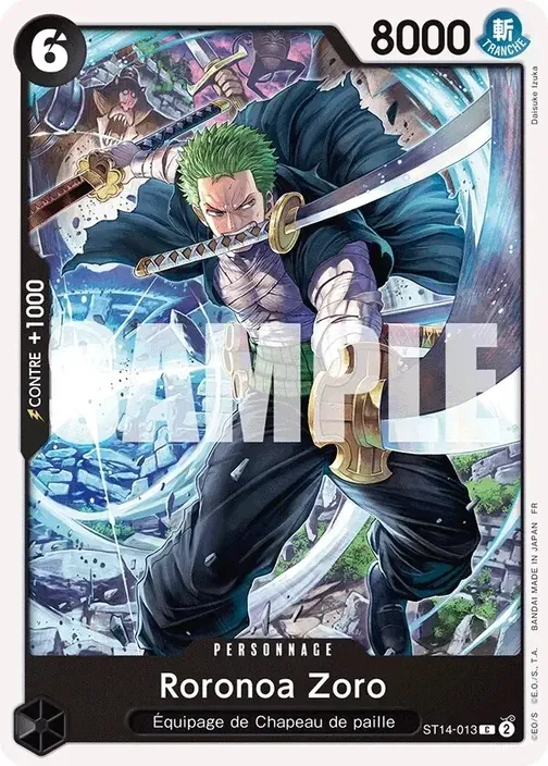 Carte One Piece française ST14-013 Roronoa Zoro