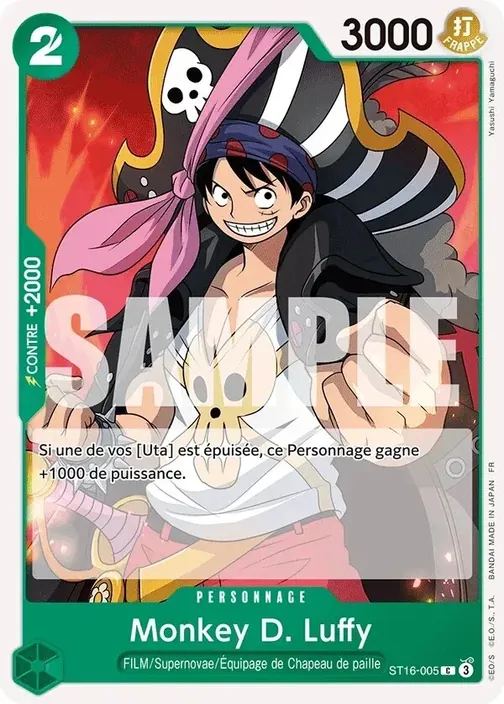 Carte One Piece française ST16-005 Monkey D. Luffy