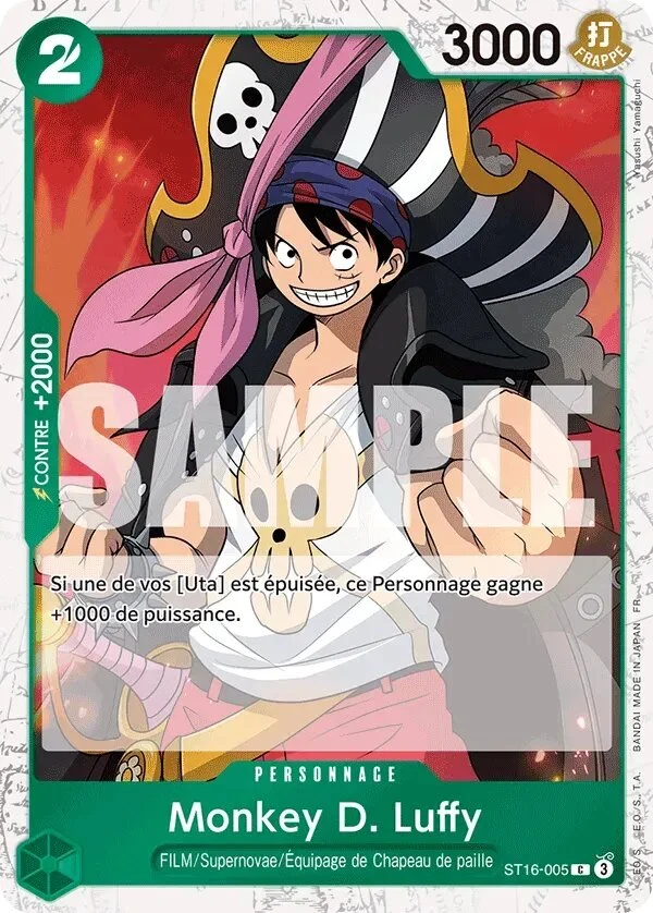 Carte One Piece française Monkey D. Luffy ST16-005 C