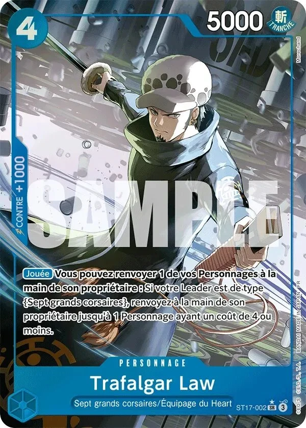 Carte One Piece française Trafalgar Law ST17-002 SR