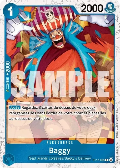Carte One Piece française ST17-003 Baggy (version 2)