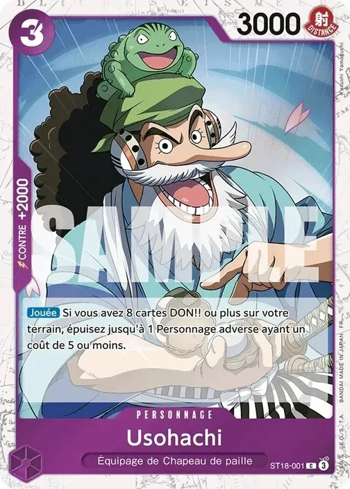 Carte One Piece française ST18-001 Usohachi (version 2)