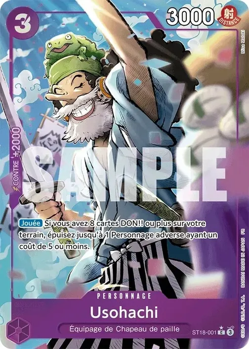 Carte One Piece française ST18-001 Usohachi (version 3)