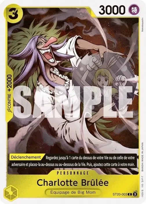 Carte One Piece française ST20-003 Charlotte Brûlée