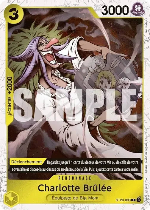 Carte One Piece française ST20-003 Charlotte Brûlée (version 2)