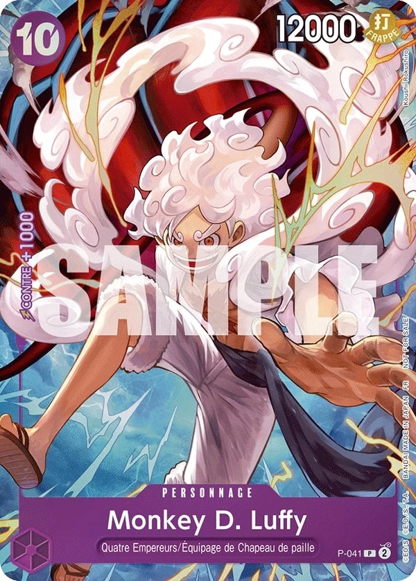 Carte One Piece française Monkey.D.Luffy P-041 P
