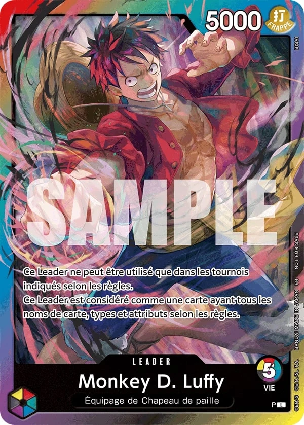Carte One Piece française Monkey.D.Luffy L