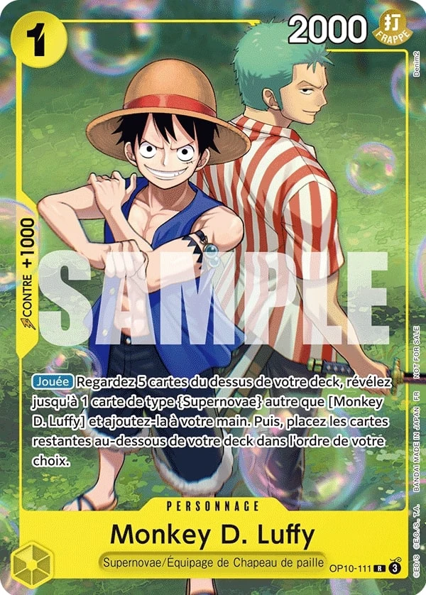 Carte One Piece française Monkey.D.Luffy OP10-111 R