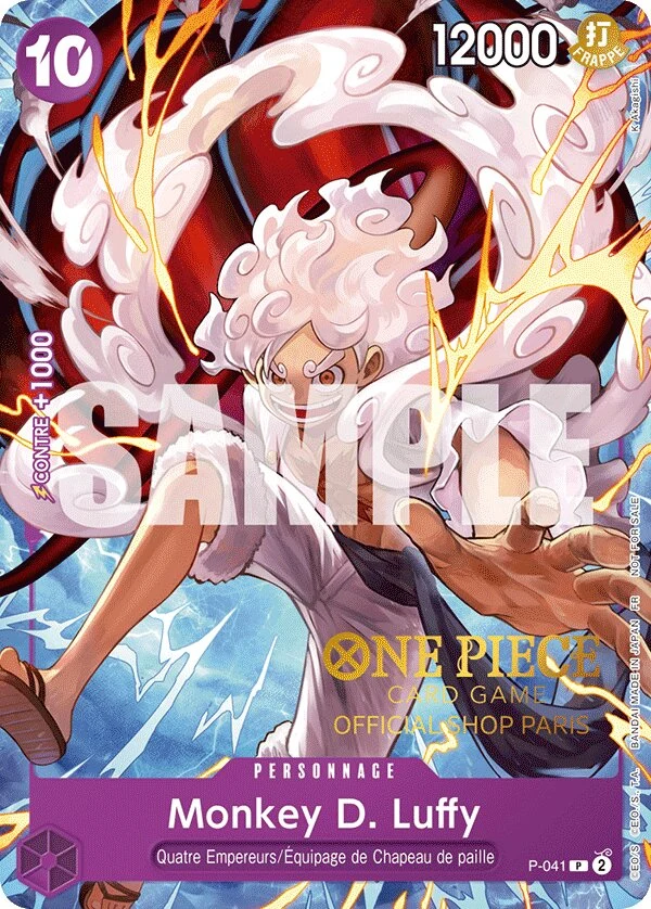 Carte One Piece française Monkey.D.Luffy P-041 P
