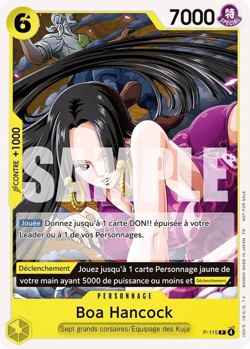 Carte One Piece française P-115 Boa Hancock