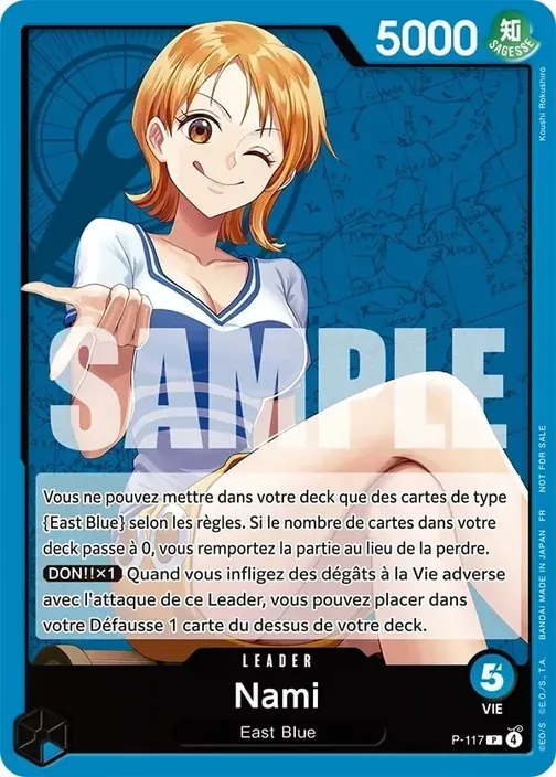 Carte One Piece française P-117 Nami