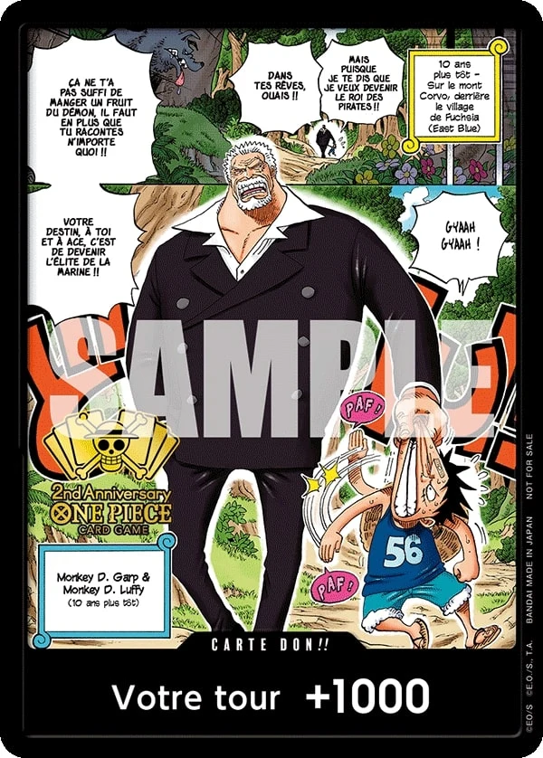 Carte One Piece française DON!! Card 2nd Anniversary
