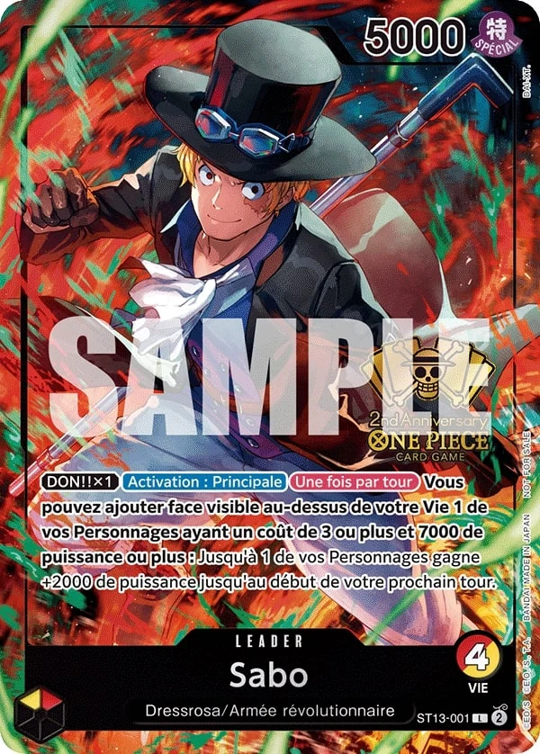 Carte One Piece française Sabo ST13-001 L