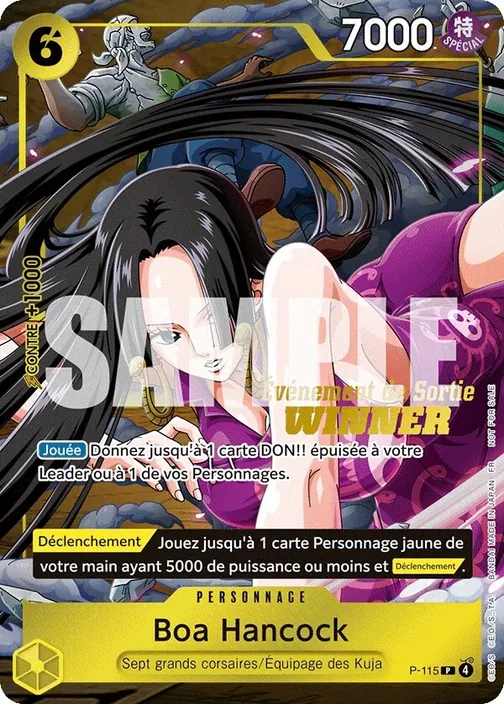 Carte One Piece française P-115 Boa Hancock (version 2)