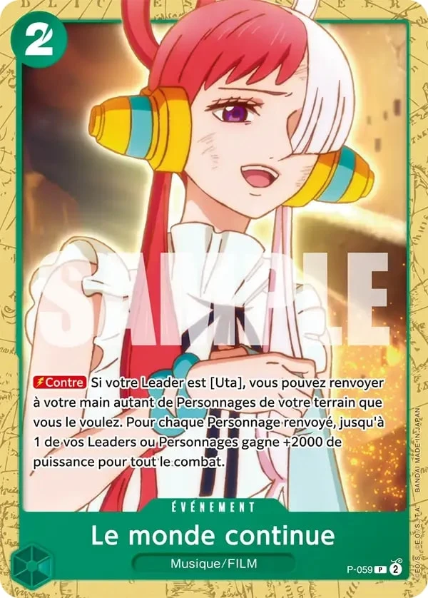 Carte One Piece française The World's Continuation P-059 P