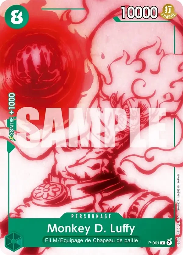 Carte One Piece française Monkey.D.Luffy P-061 P