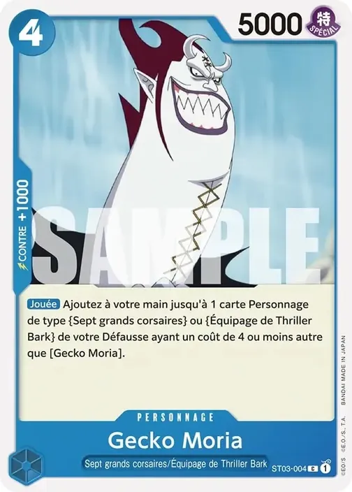 Carte One Piece française ST03-004 Gecko Moria