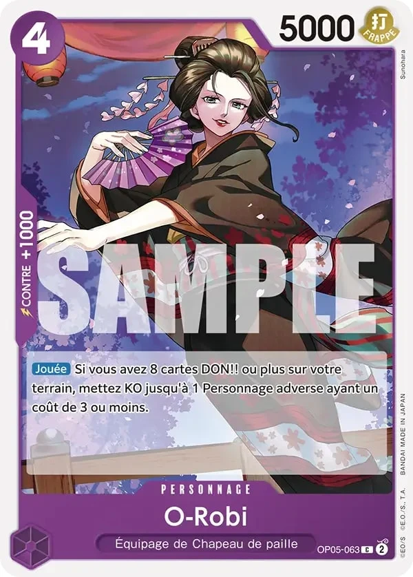 Carte One Piece française O-Robi OP05-063 C