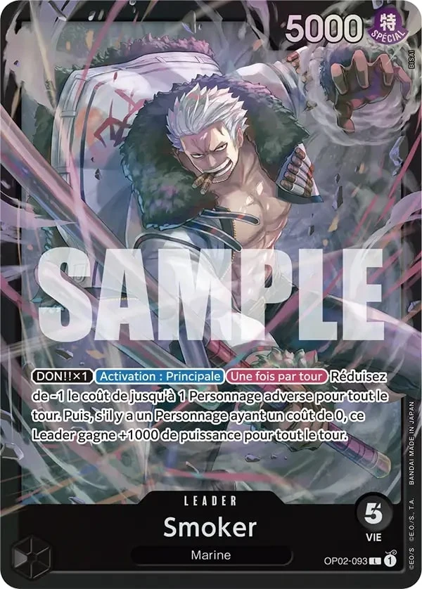 Carte One Piece française Smoker OP02-093 L