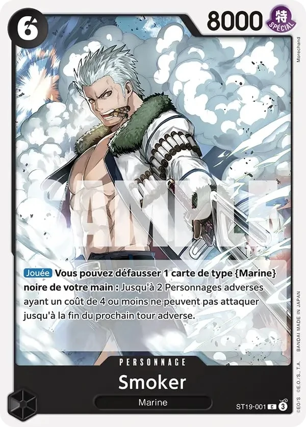Carte One Piece française Smoker ST19-001 C
