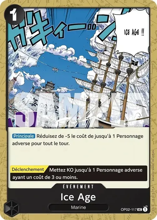 Carte One Piece française OP02-117 Ice Age