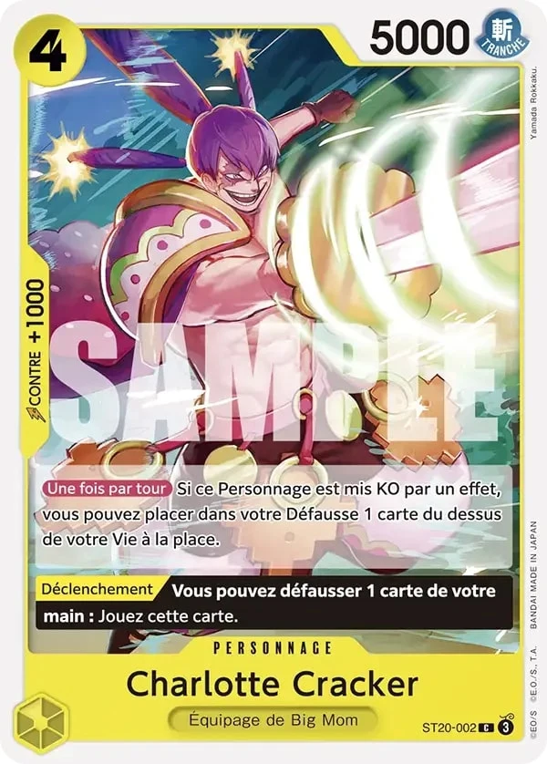 Carte One Piece française Charlotte Cracker ST20-002 C