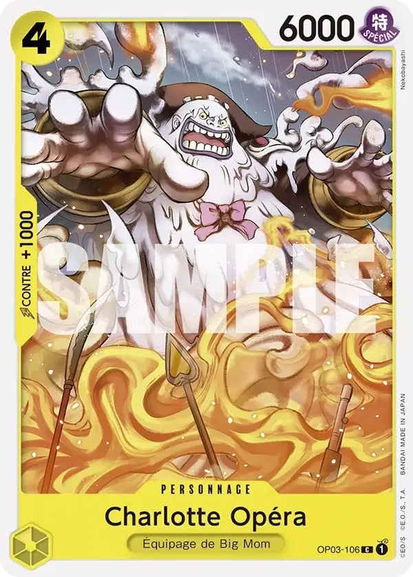 Carte One Piece française Charlotte Opera OP03-106 C