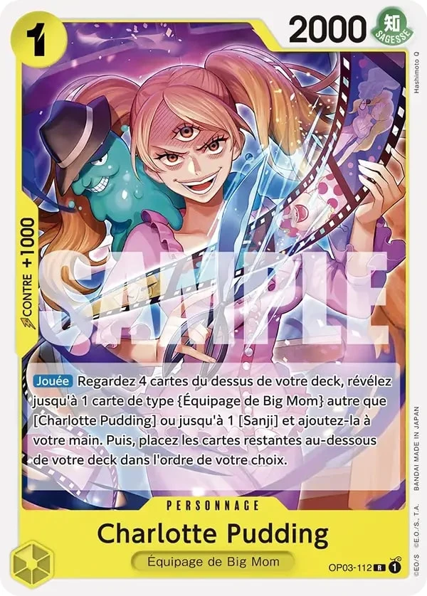 Carte One Piece française Charlotte Pudding OP03-112 R
