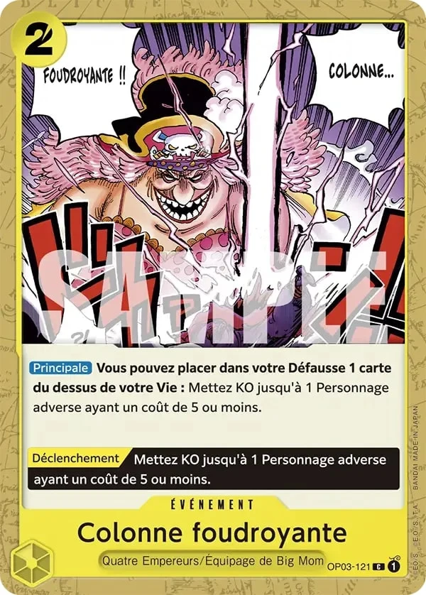 Carte One Piece française Thunder Bolt OP03-121 C