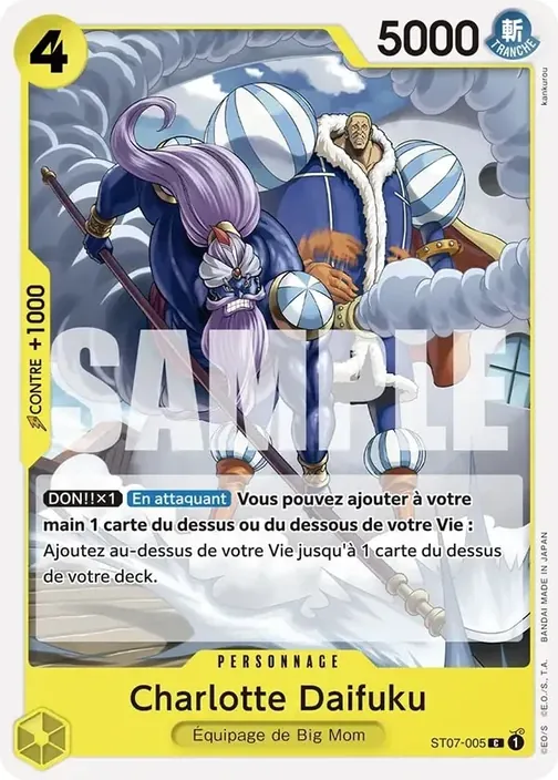Carte One Piece française ST07-005 Charlotte Daifuku