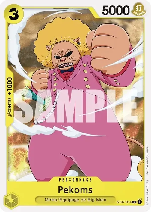 Carte One Piece française ST07-014 Pekoms
