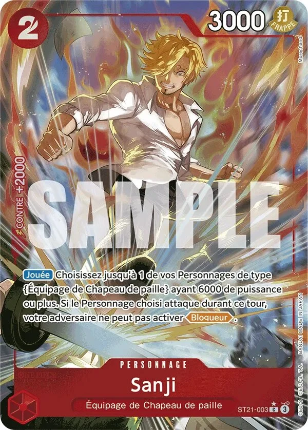 Carte One Piece française Sanji ST21-003 C