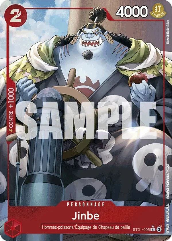 Carte One Piece française Jinbe ST21-005 C