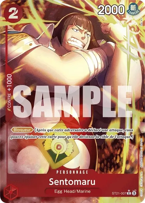 Carte One Piece française ST21-007 Sentomaru (version 2)