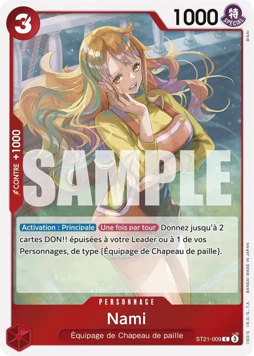 Carte One Piece française ST21-009 Nami