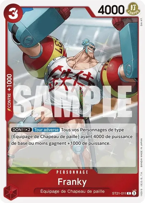 Carte One Piece française ST21-011 Franky