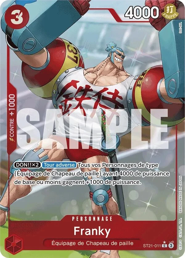 Carte One Piece française Franky ST21-011 C